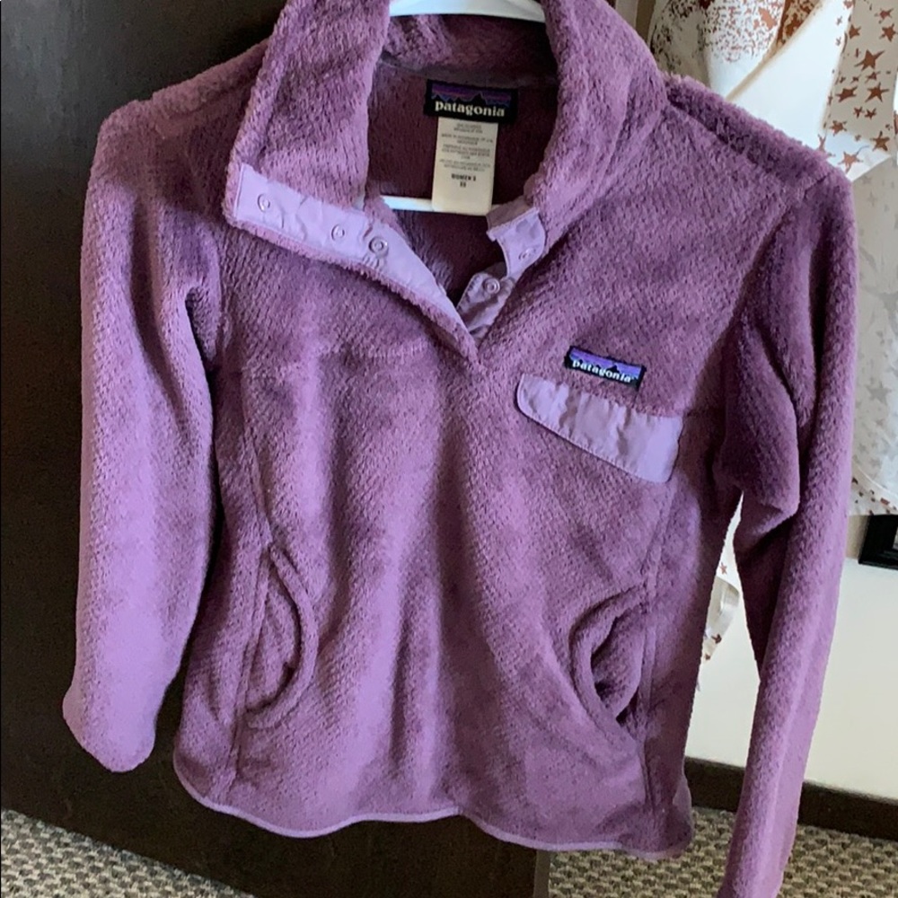 COPY - Patagonia Re tool snap fleece purple size …